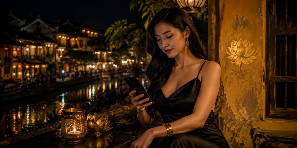 Người dùng tại Hội An trải nghiệm casino mobile bằng giao diện tiếng Việt
