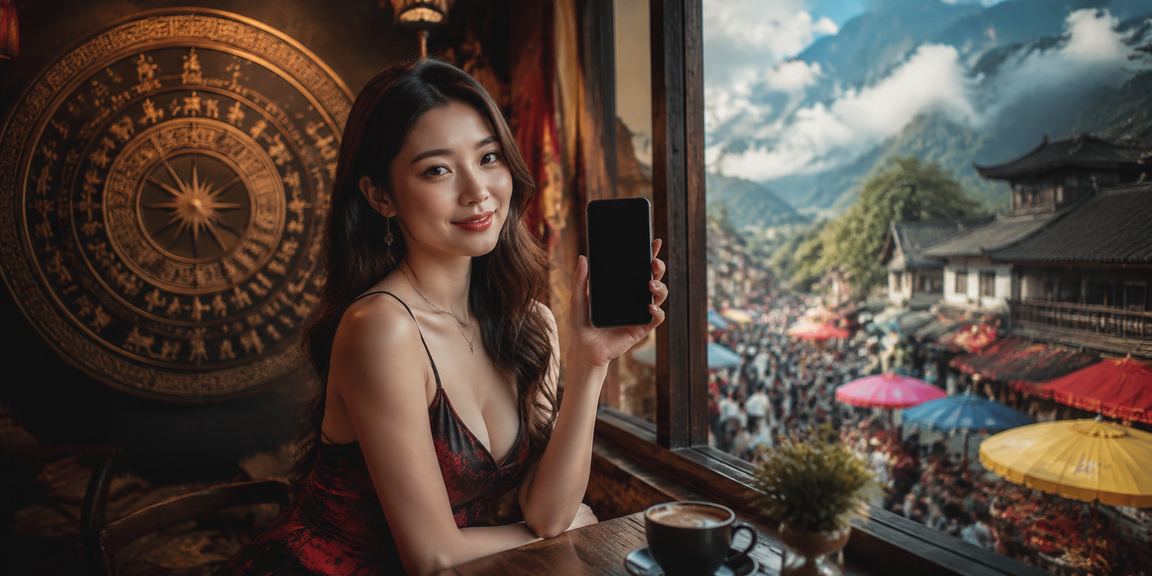 Người dùng ở Sa Pa xem nội dung casino mobile trong quán cà phê