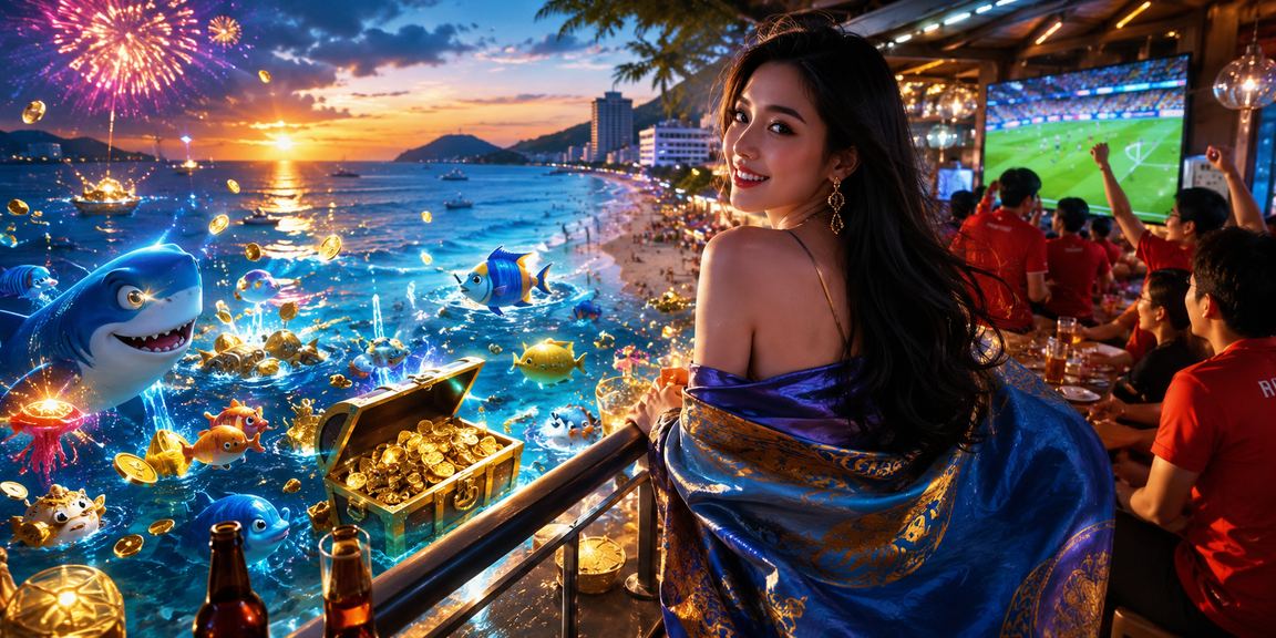Bối cảnh Vũng Tàu cho người dùng xem thể thao và giải trí cuối tuần
